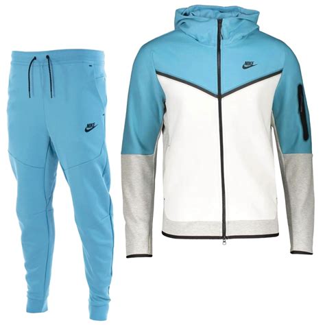 nike tech fleece blauw wit|Nike tech fleece.